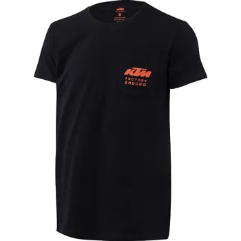 cyklistický dres Tričko KTM Factory Enduro Black/Orange L