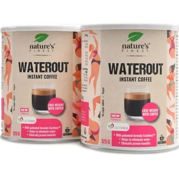 Spalovač tuku Natures Finest Waterout Coffee 2 x 125 g DUOPACK