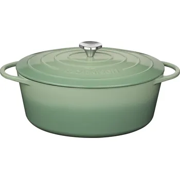 Hrnec Küchenprofi PROVENCE Litinový hrnec oválný nefritově zelený - 33 cm