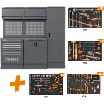 BETA DÍLENSKÝ NÁBYTEK STŮL SKŘÍŇ SKŘÍŇKY KOVOVÁ PRACOVNÍ DESKA 224 KS. NÁŘADÍ