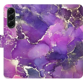 Pouzdro na mobilní telefon Flipové pouzdro iSaprio - Purple Marble - Samsung Galaxy A56