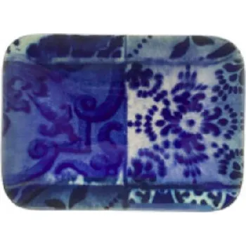 Miska na mýdlo 13cm, LISBOA BATH , modrá dlaždice|Blue tile|Costa Nova