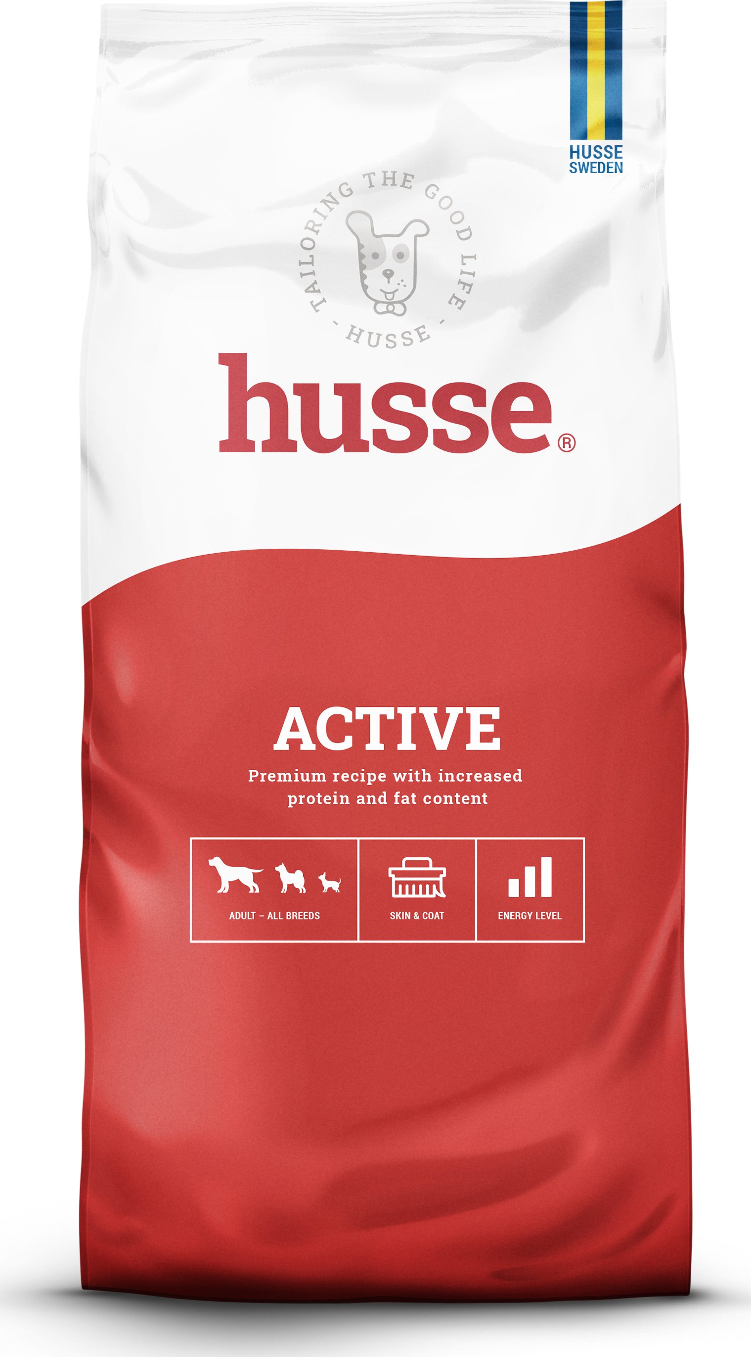 Husse Active, 15 kg | Kompletní krmivo pro aktivní psy