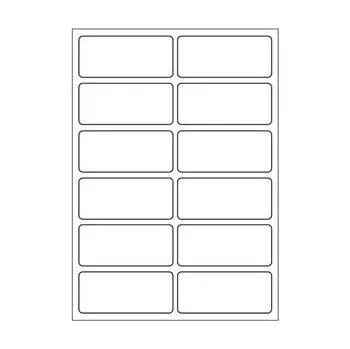 Papír Samolepicí bílé etikety 48 x 21 mm, A6 (15 ks)