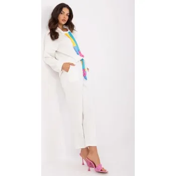 Ecru tepláková souprava s rovnými kalhotami