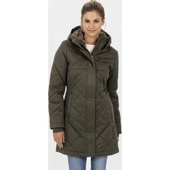 Dámský kabát KABÁT CAMEL ACTIVE COAT DARK KHAKI