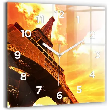 Hodiny Nástěnné hodiny Wallfluent oranžové 30 cm