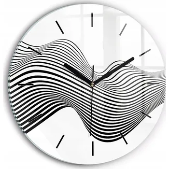 Hodiny Nástěnné hodiny Wallfluente černé 30 cm