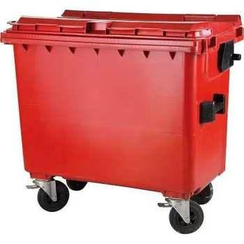 Popelnice MEVA-TEC Plastový kontejner 770 l. - červený