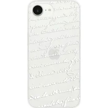 Pouzdro na mobilní telefon Odolné silikonové pouzdro iSaprio - Handwriting 01 - white - iPhone 16e