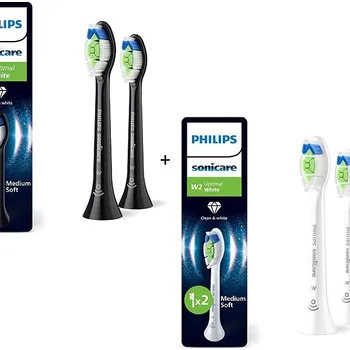 Náhradní hlavice k elektrickému kartáčku Philips Sonicare Optimal White HX6062/88 2 ks + HX6062/87 2 ks