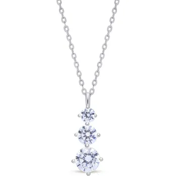 Řetízek Stříbrný řetízek s třemi zirkony 2319