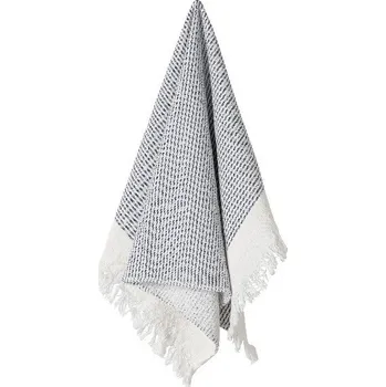 Utěrka Utěrka 100% bavlna 70x50cm, KITCHEN TOWELS - TERRY STRIPES, bílá|White-Blueberry (balení)|Casafina by Costa Nova