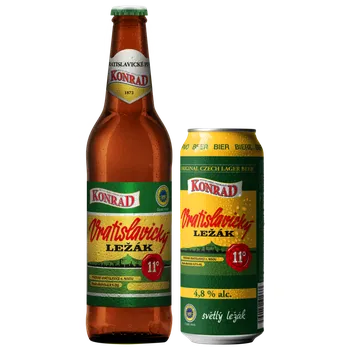 Pivo Konrád Vratislavice Konrád 11° světlý ležák - 0,5l plech