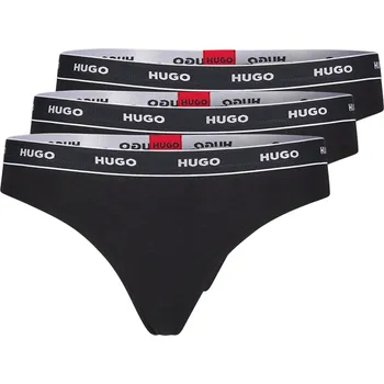 Dámské spodní prádlo BOSS Dámská tanga 3Pack Stripe 50469681-001 - HUGO L