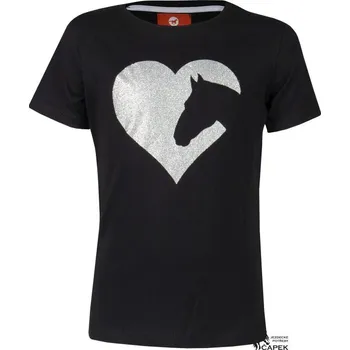 Dětské tričko Horka -TOPPIE- - Černá/stříbrná - 164