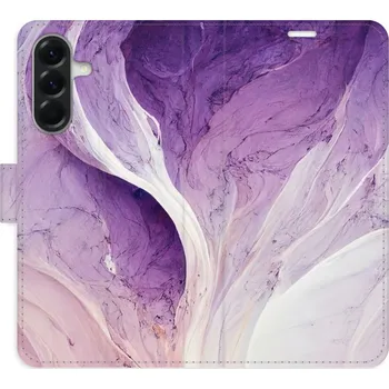 Pouzdro na mobilní telefon Flipové pouzdro iSaprio - Purple Paint - Samsung Galaxy A26