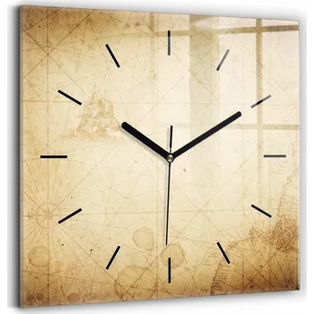 Hodiny Nástěnné hodiny Wallfluent hnědé 30 cm