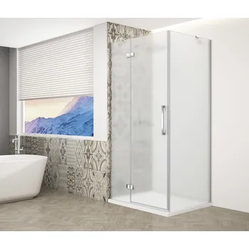 Gelco TRINITY CHROME obdélníkový sprchový kout 1000x800mm, matné sklo, levé GT5680-10ML-CH