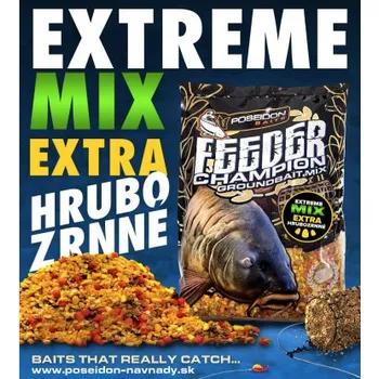 Návnadová surovina Poseidon Baits Feeder Champion Extreme Mix 1kg Příchuť: Sladká Kukuřice