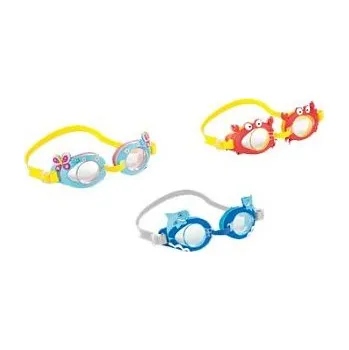 Plavecké brýle Dětské plavecké brýlé INTEX 55610 FUN Žlutá/Modrá - motýl