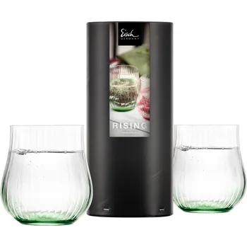 Sklenice Eisch 2 univerzální hrnky 113/9 tmavě zelené v dárkové tubě