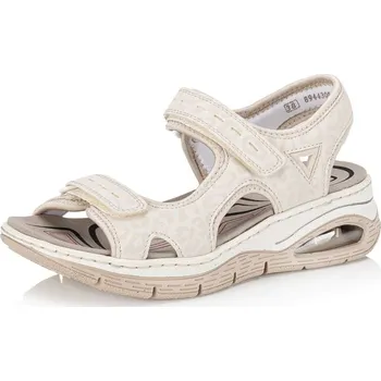 Dámská móda Dámské sandály RIEKER 67666-60 béžová S5 39