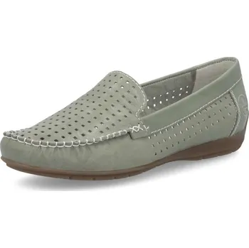 Dámské mokasíny Dámské mokasíny RIEKER 40269-52 zelená S5 40