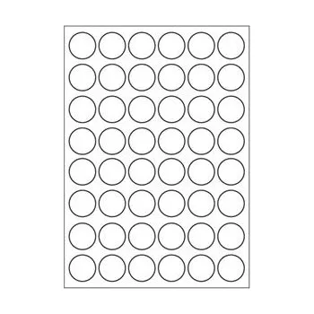 Samolepící etiketa Samolepiací biele etikety průměr 15 mm, A6 (15 ks)