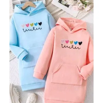 Dívčí šaty Mamikup Dívčí mikinové šaty - 2 barvy KONFEKČNÍ VELIKOST: 128, barevná varianta: modrá