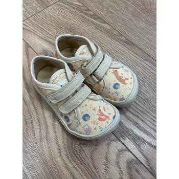 Dívčí tenisky Barefoot plátěné tenisky DUD Print - Bear Beige, Koel4Kids Velikost: 30