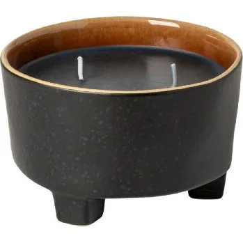 Miska na noze|svíčka pr.12x7|0,32L, RIVIERA CANDLES, černá|Black-Terra|Costa Nova