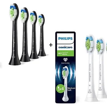 Náhradní hlavice k elektrickému kartáčku Philips Sonicare Optimal White HX6064/88 4 ks + HX6064/87 4 ks