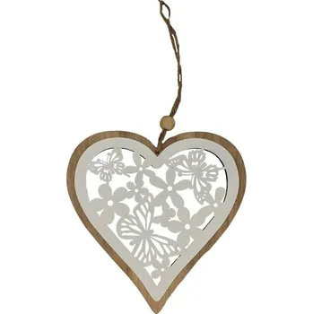 Vánoční dekorace Srdce k zavěšení D3757/3