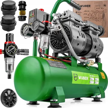 Kompresor Bezolejový kompresor Wuber W54009, vzduchový kompresor 9 l, 8 bar