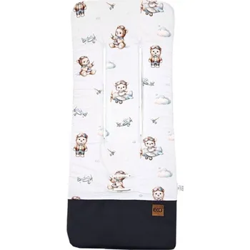 EKO podložka do kočárku s pěnou Memory medvěd pilot