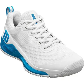 Pánská tenisová obuv Tenisová obuv Wilson Rush Pro 4.5 white / atomic blue OZ 42