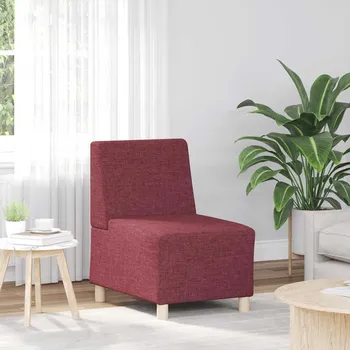 Pohovka Modulární pohovka bez područek černá 55 cm látková