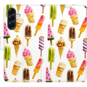 Pouzdro na mobilní telefon Flipové pouzdro iSaprio - Ice Cream Pattern - Samsung Galaxy A36