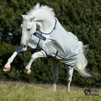 Jezdectví Deka výběhová Bucas -POWER TURNOUT MEDIUM 150G- - Stříbrná - 145cm