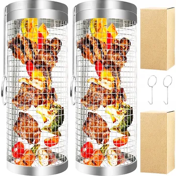 Příslušenství pro gril KOŠÍK NA GRILOVÁNÍ ZELENINY, MASA, HRANOLKŮ, RYB NA GRIL, GRILOVACÍ ROŠT 2KS