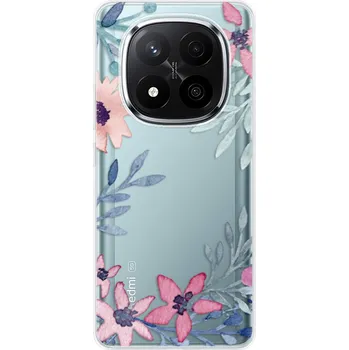 Telefonní příslušenství Odolné silikonové pouzdro iSaprio - Leaves and Flowers - Xiaomi Redmi Note 14 Pro 5G/14 Pro+ 5G