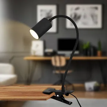 Lampička Briloner LED svítidlo Fleks, černé, ohebné, kovové - Základna - délka 10 cm, šířka 6 cm černá LED 2,4 W celkem - Doprava zdarma