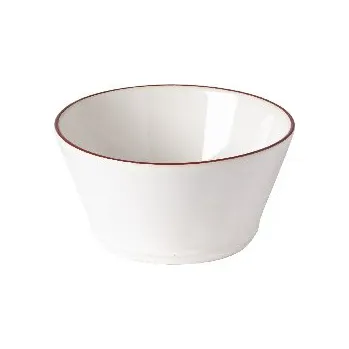 Miska 14cm|0,45L, BEJA , bílá&červená (balení)|Costa Nova