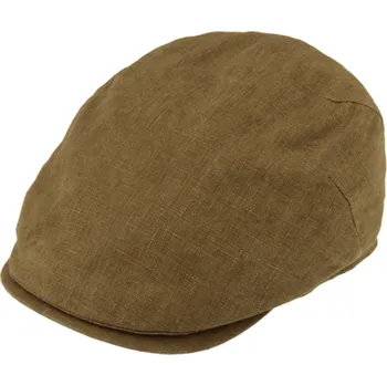 Čepice Fiebig - Headwear since 1903 Pánská lněná letní bekovka - Fiebig since 1903 - kari (UV filtr 50, ochranný faktor) Velikost: 55 cm (S)
