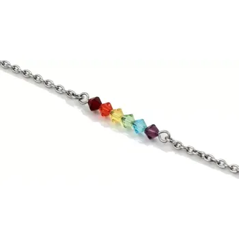 Náramek Náramek Swarovski duhový