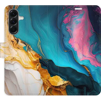 Pouzdro na mobilní telefon Flipové pouzdro iSaprio - Colourful Marble - Samsung Galaxy A26