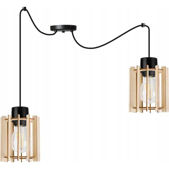 Závěsné svítidlo Light Home SPIDER TIMBER 2 - 2 světelné body E27
