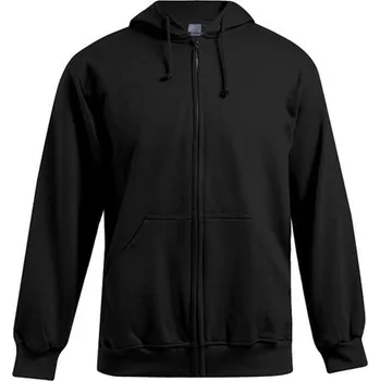 Pánská mikina Promodoro Teplá pánská rozpínací mikina s kapucí 80% bavlny Barva: Černá, Velikost: 3XL E5182