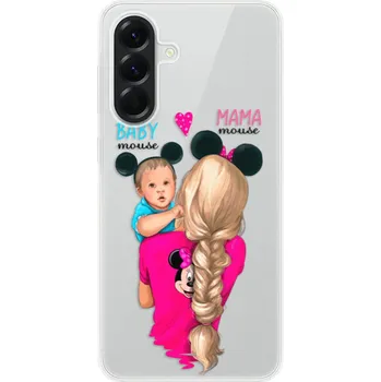 Pouzdro na mobilní telefon Odolné silikonové pouzdro iSaprio - Mama Mouse Blonde and Boy - Samsung Galaxy A56